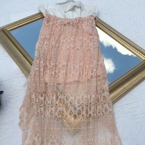 Strapless summer dress belt missing